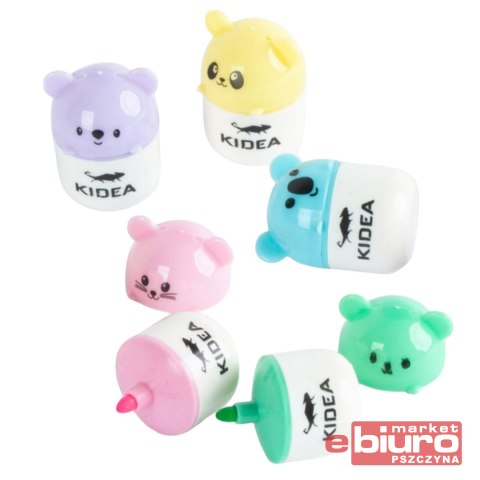 ZAKREŚLACZE NIEDŹWIADKI 5 KOLORÓW KIDEA