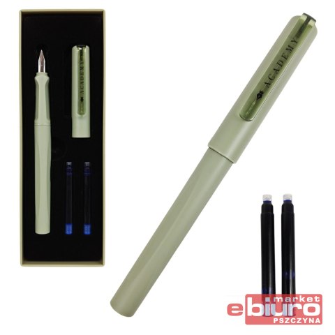 PIÓRO WIECZNE + 2 NAB W ETUI ZESTAW ACADEMY INT