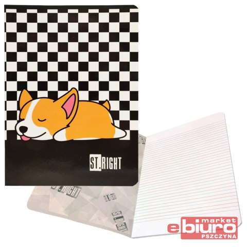 ZESZYT A5 32K LINIA PODW DWUKOL ST.RIGHT