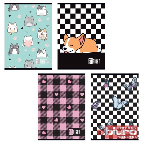 ZESZYT A5 32K LINIA PODW DWUKOL ST.RIGHT