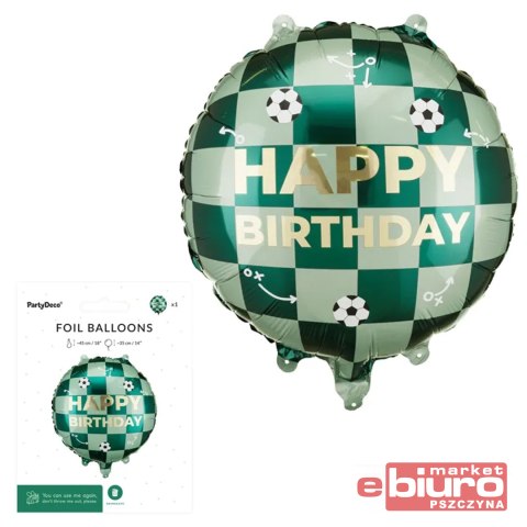 BALON FOLIOWY HAPPY BIRTHDAY PIŁKI 35X35CM MIX PAR