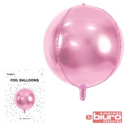 BALON FOLIOWY KULA 40CM JASNY RÓŻOWY PARTYDECO