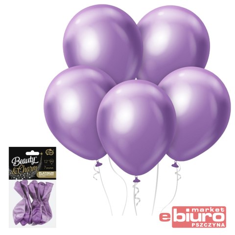 BALONY BEAUTY&CHARM PLATYNOWE J.FIOLETOWE 12" A'7