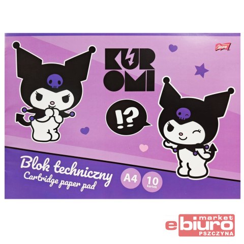 BLOK TECHNICZNY A4 10K KUROMI MAJEWSKI