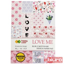 BLOK Z MOTYWAMI LOVE ME 80G/M2 A4 15ARK 30 MOTYW