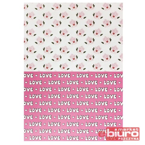 BLOK Z MOTYWAMI LOVE ME 80G/M2 A4 15ARK 30 MOTYW