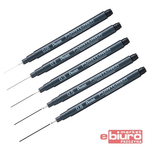 CIENKOPIS POINTLINER S20PA/CZARNE SET 5SZT. PENTEL