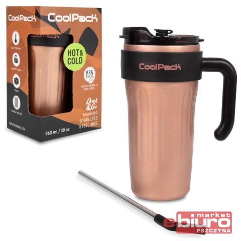 COOLPACK COFFEE MUG JUMBO KUBEK TERM 860ML COPPER