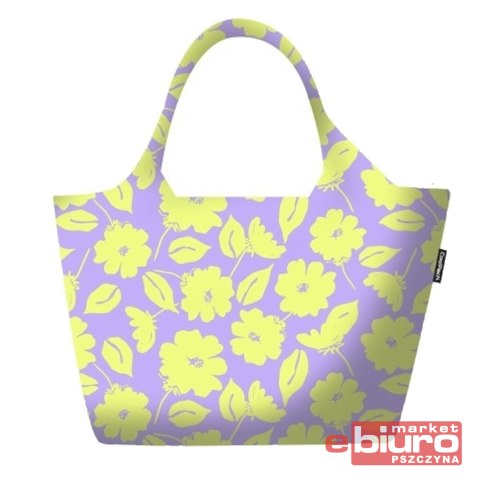 COOLPACK KNITTED BAG TORBA NA RAMIĘ FLORES LILA