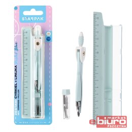 CYRKIEL MET+ LINIJKA PASTEL BLUE