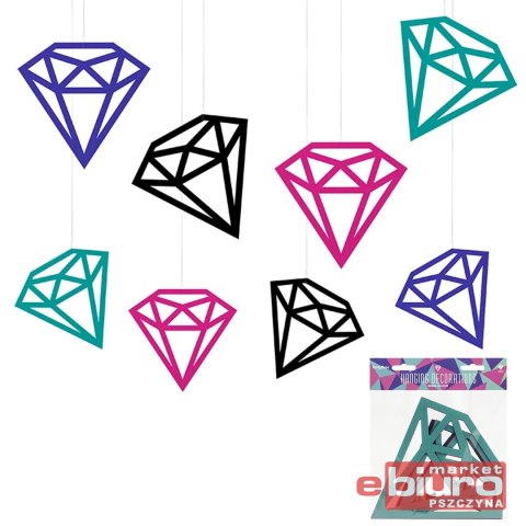 DEKORACJE DIAMENTY MIX A'8 PARTYDECO