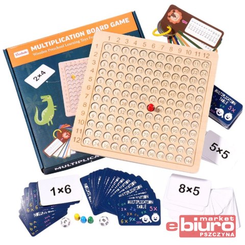 DREWNIANA GRA DO NAUKI LICZENIA. TABLICZKA MNOŻENI