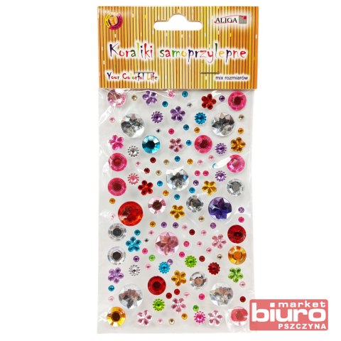 DŻETY JET-1183 KRYSZTAŁKI SAMOPRZ MIX ROZM I KOL