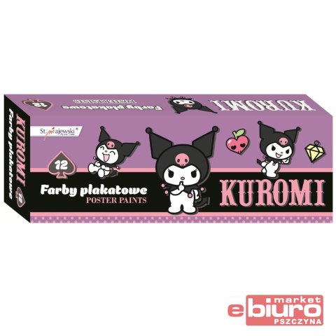FARBY PLAKATOWE 12 KOL 20ML KUROMI MAJEWSKI