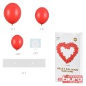 GIRLANDA BALONOWA ZE STELAŻEM SERCE CZERWONY 160CM