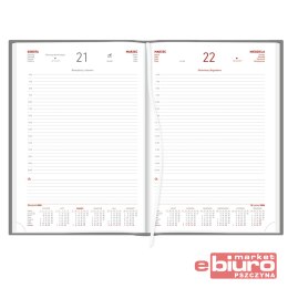 KALENDARZ A4 DZIENNY ALUMINIUM STANDARD CZARNY