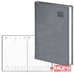 KALENDARZ A4 DZIENNY ALUMINIUM STANDARD SREBRNY