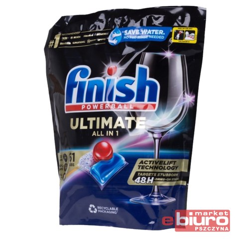 KAPSUŁKI DO ZMYWARKI FINISH 61 SZTUK ALL IN ONE