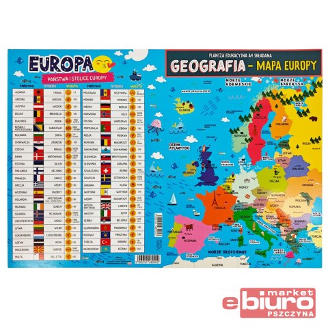 KARTA EDUKACYJNA 4 STR GEOGRAFIA EUROPA HENRY