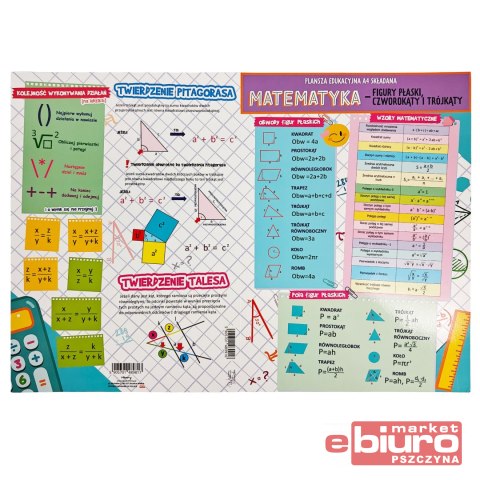 KARTA EDUKACYJNA 4 STR MATEMATYKA FIGURY TRÓ HENRY