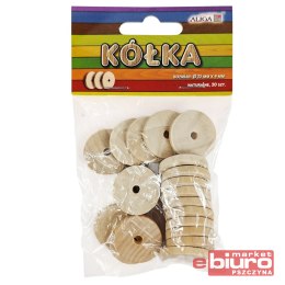 KÓŁKA PK-0903 DREWNIANE NATURALNE 25MM A'20 ALIGA