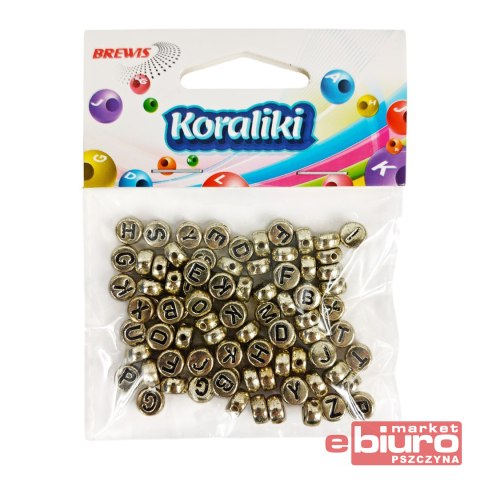 KORALIKI ALFABET ZŁOTE KL7 BREWIS