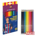 KREDKI OŁÓWKOWE TRÓJKĄTNE FC BARCELONA 12 KOL ASTR