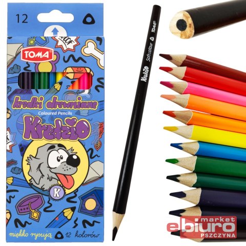 KREDKI TRÓJKĄTNE KREDZIO /12/ TO-551 8 3 TOMA