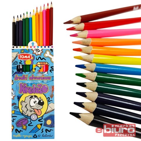 KREDKI TRÓJKĄTNE KREDZIO /12/ TO-551 8 3 TOMA