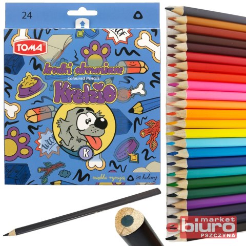 KREDKI TRÓJKĄTNE KREDZIO /24/ TO-551 8 4 TOMA