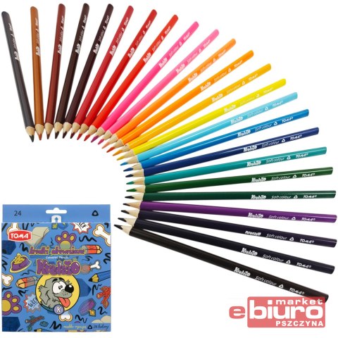 KREDKI TRÓJKĄTNE KREDZIO /24/ TO-551 8 4 TOMA