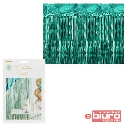 KURTYNA DEKORACYJNA BUTELKOWA ZIELEŃ 100X200CM