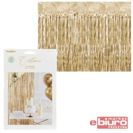 KURTYNA DEKORACYJNA JASNO ZŁOTA 100X200CM