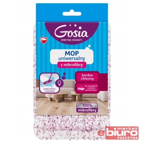 MOP PŁASKI Z MIKROFIBRY PREMIUM ZAPAS GOSIA