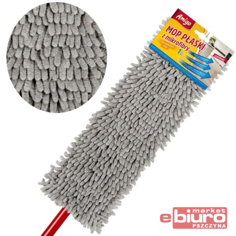 MOP PŁASKI Z MIKROFIBRY SZENILOWY KOMPLET AMIGO