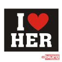 NAKLEJKI NA BUTY I LOVE HER A'2 PARTYDECO