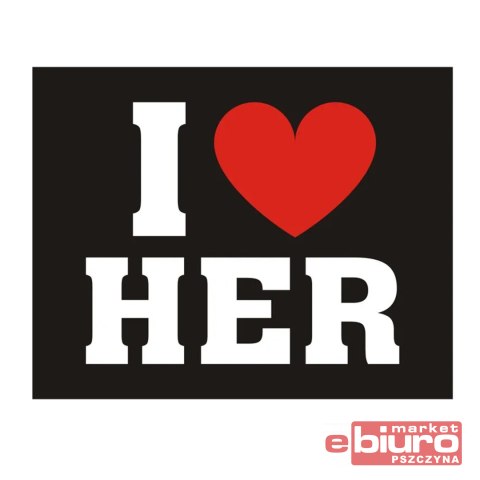 NAKLEJKI NA BUTY I LOVE HER A'2 PARTYDECO