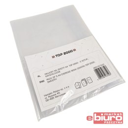 OKŁADKI NA ZESZYT TOP2000 A4 KRYSTALICZNE 5SZT.