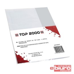 OKŁADKI NA ZESZYT TOP2000 A5 GROSZKOWE 5SZT.