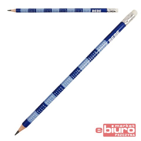 OŁÓWEK HB Z GUMKĄ I TAB MN BEBE KIDS INTERDRUK