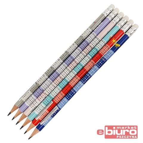 OŁÓWEK HB Z GUMKĄ I TAB MN BEBE KIDS INTERDRUK