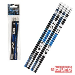 OŁÓWEK Z GUMKĄ HB PAD OP. 4SZT.