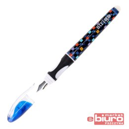 PIÓRO STRIGO WYMAZYWALNE ZE STALÓWKĄ SZACHOWNICA