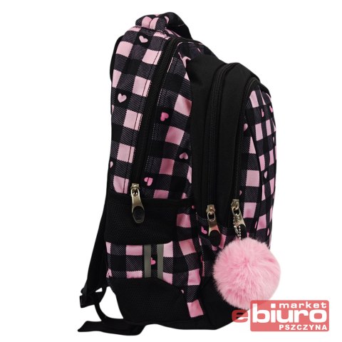 PLECAK 3 KOM STRIGHT BP-26 PINK CHECKERED