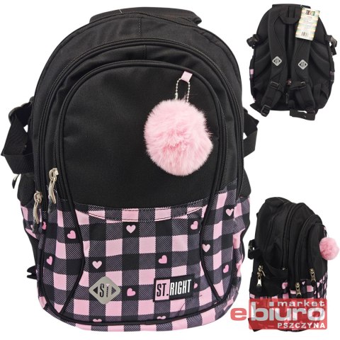 PLECAK 4 KOM STRIGHT BP-01 PINK CHECKERED