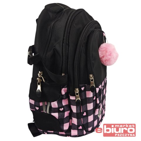 PLECAK 4 KOM STRIGHT BP-01 PINK CHECKERED
