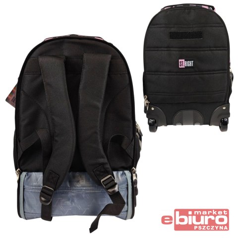 PLECAK NA KÓŁKACH STRIGHT TB-01 PINK CHECKERED