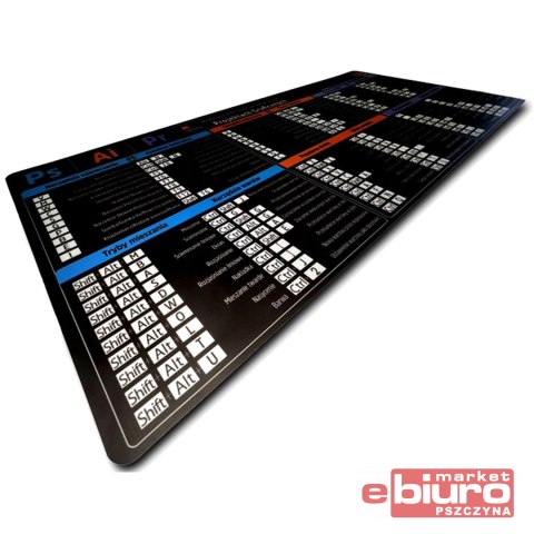 PODKŁADKA NA BIURKO DUŻA 78,9X36,1 PHOTOSHOP ILLUS