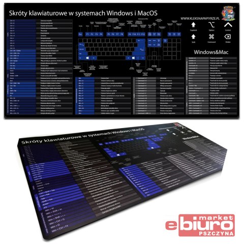 PODKŁADKA NA BIURKO MAŁA 66,9X32,4 WINDOWS MACOS