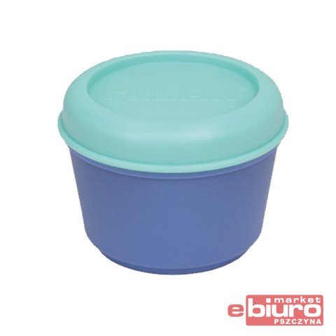 POJEMNIK NA LUNCH OKRĄGŁY 0,25L NIEB-ZIELONY MILAN